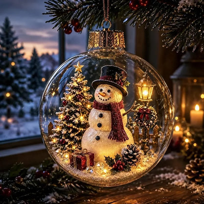 Snowview – Beleuchteter Weihnachtsschmuck mit festlicher Miniatur-Szene