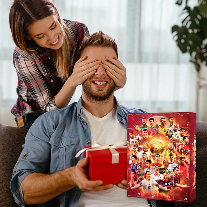 Goalvent – Fußball-Adventskalender mit 24 nummerierten Türchen und Figuren