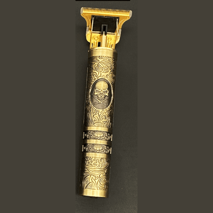 SKULLTRIM – Vintage Barttrimmer mit Akku und präzisem Schnitt für Bart und Haar