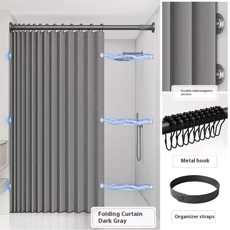 DuschFalt – Flexibler Duschvorhang mit Faltbarem Design