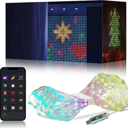 Luminara – LED-Vorhangbeleuchtung mit App-Steuerung und Fernbedienung
