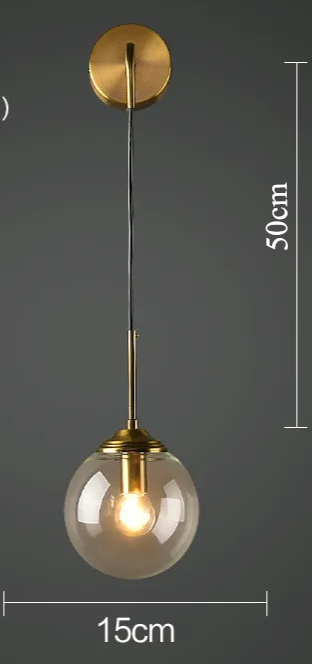 LumoNord LED-Glaskugel-Wandleuchte