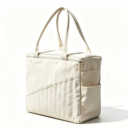 Yarnkeeper – Stricktasche mit Metall-Fadenführungsringen und mehreren Staufächern