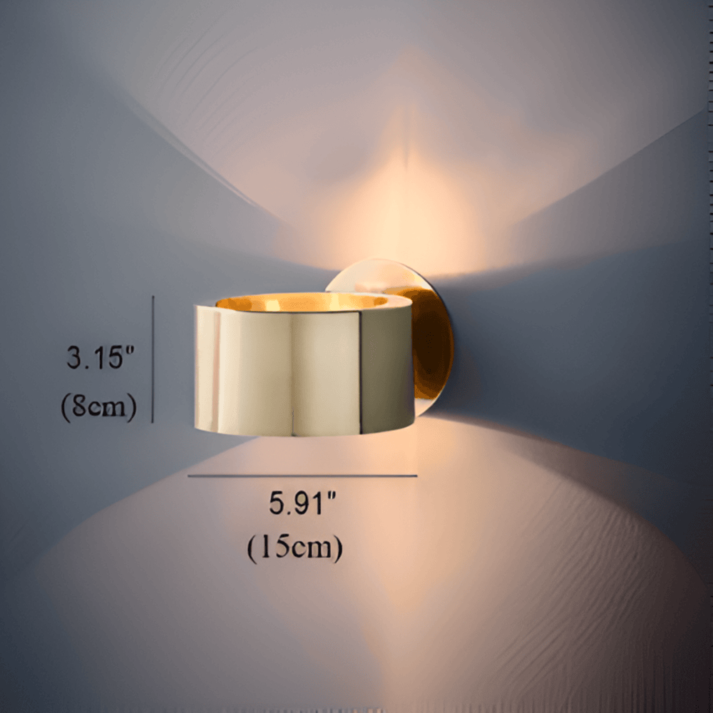 Alecta Wandleuchte Gold - Elegante Wandbeleuchtung