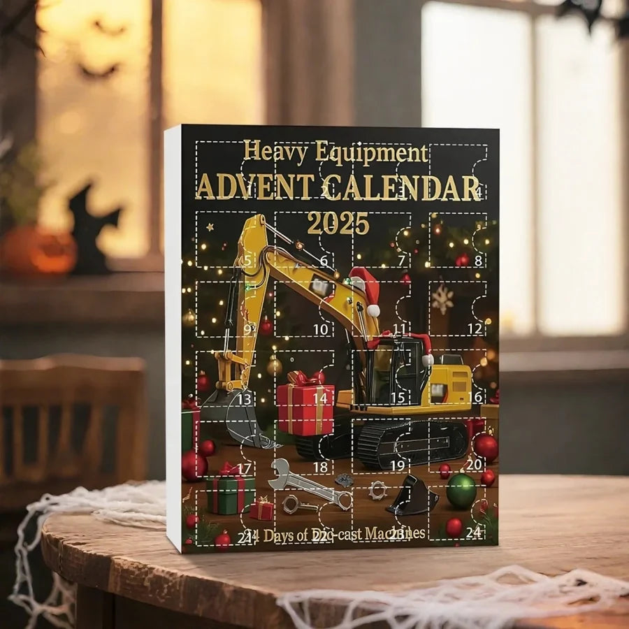 Buildnaro – Adventskalender mit 24 Überraschungsfächern im Baufahrzeugdesign
