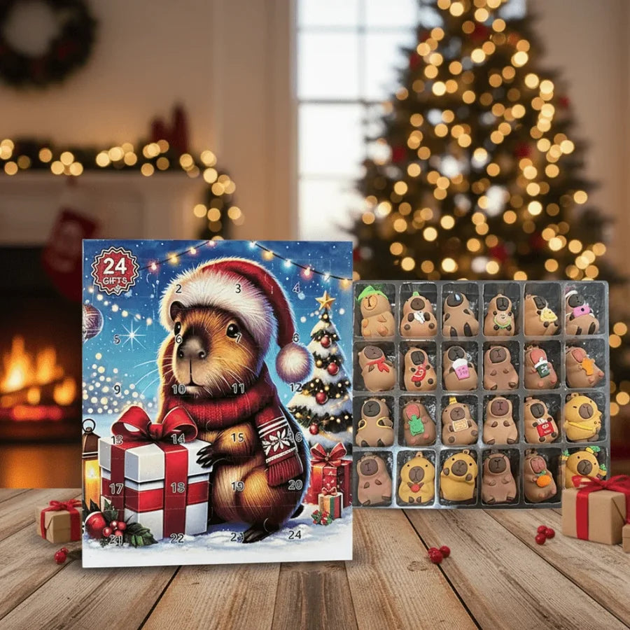 Cappivaro – 24-Tage-Adventskalender mit Capybara-Figuren und Zubehör