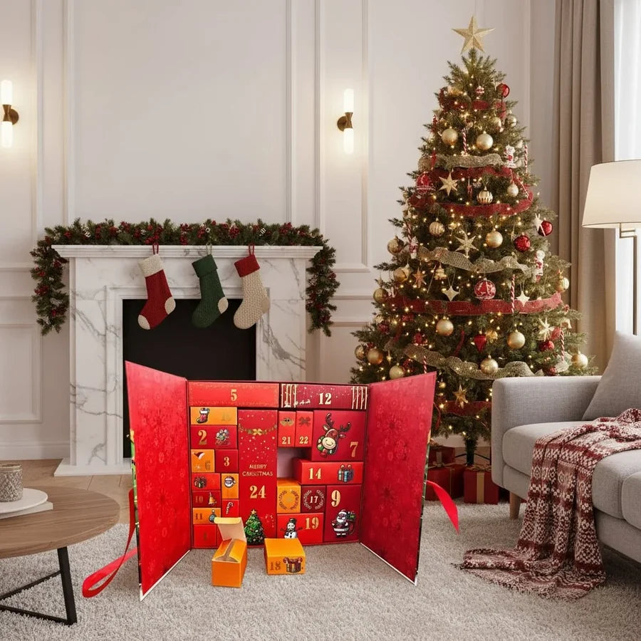 Noelvanta – Weihnachts-Adventskalender mit 24 separaten Fächern