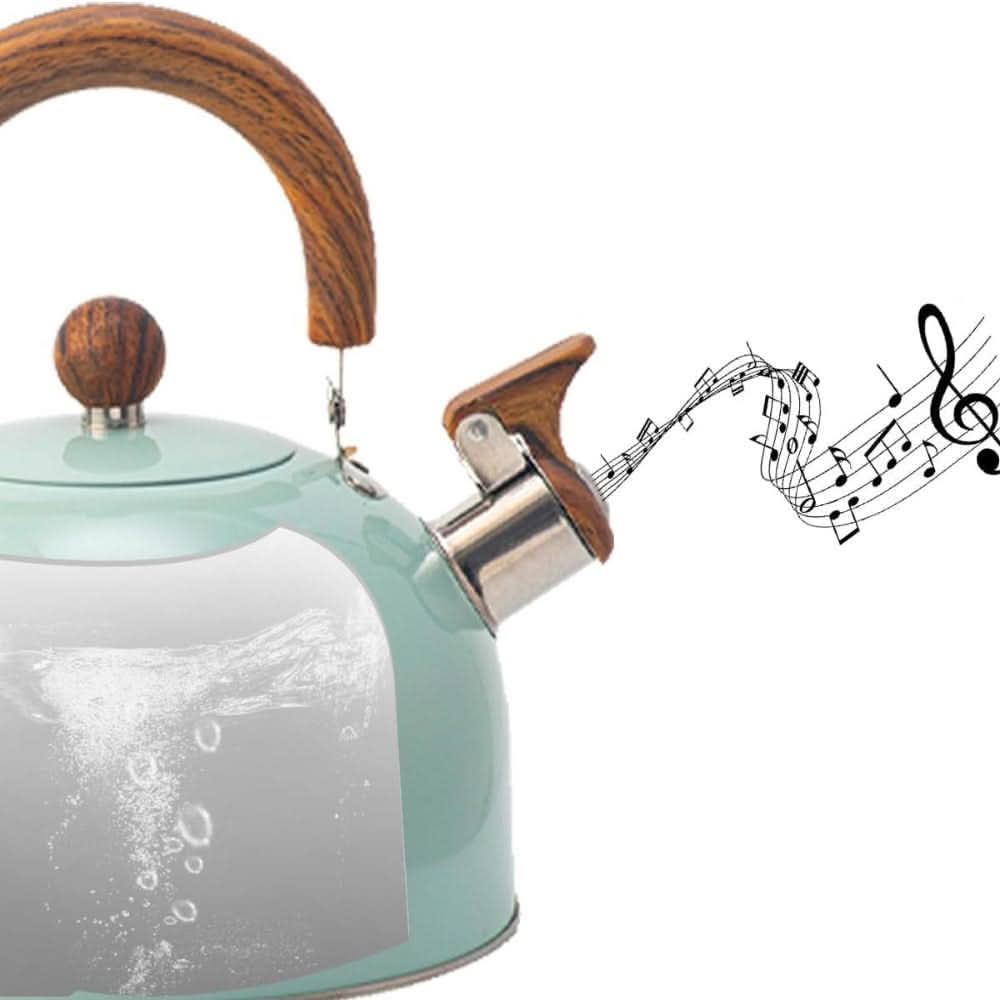 Kettlora – Edelstahl-Wasserkessel mit Pfeifton und 2,5 Litern Fassungsvermögen
