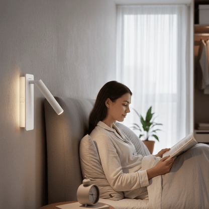 TWIRLLITE – Drehbare LED-Lampe für flexibel einstellbare Bettbeleuchtung