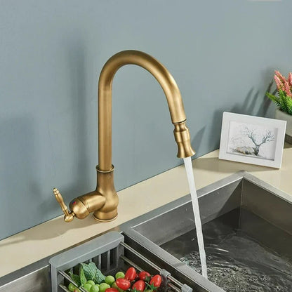 SMARTSPOUT - Küchenarmatur mit Ausziehfunktion in Antikbronze für stilvolle und flexible Küchenarbeit