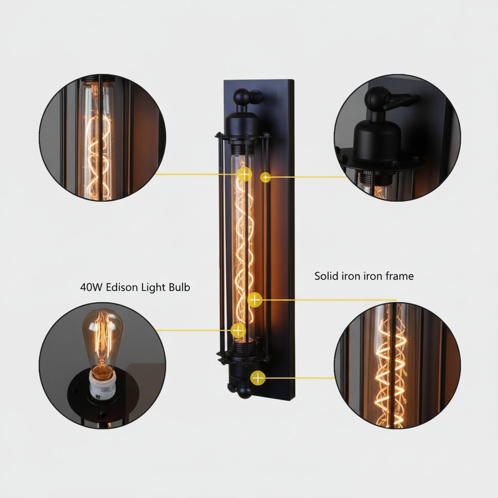 REGALIGHT – Klassische Vintage-LED-Wandleuchte für Stimmungsvolle Beleuchtung