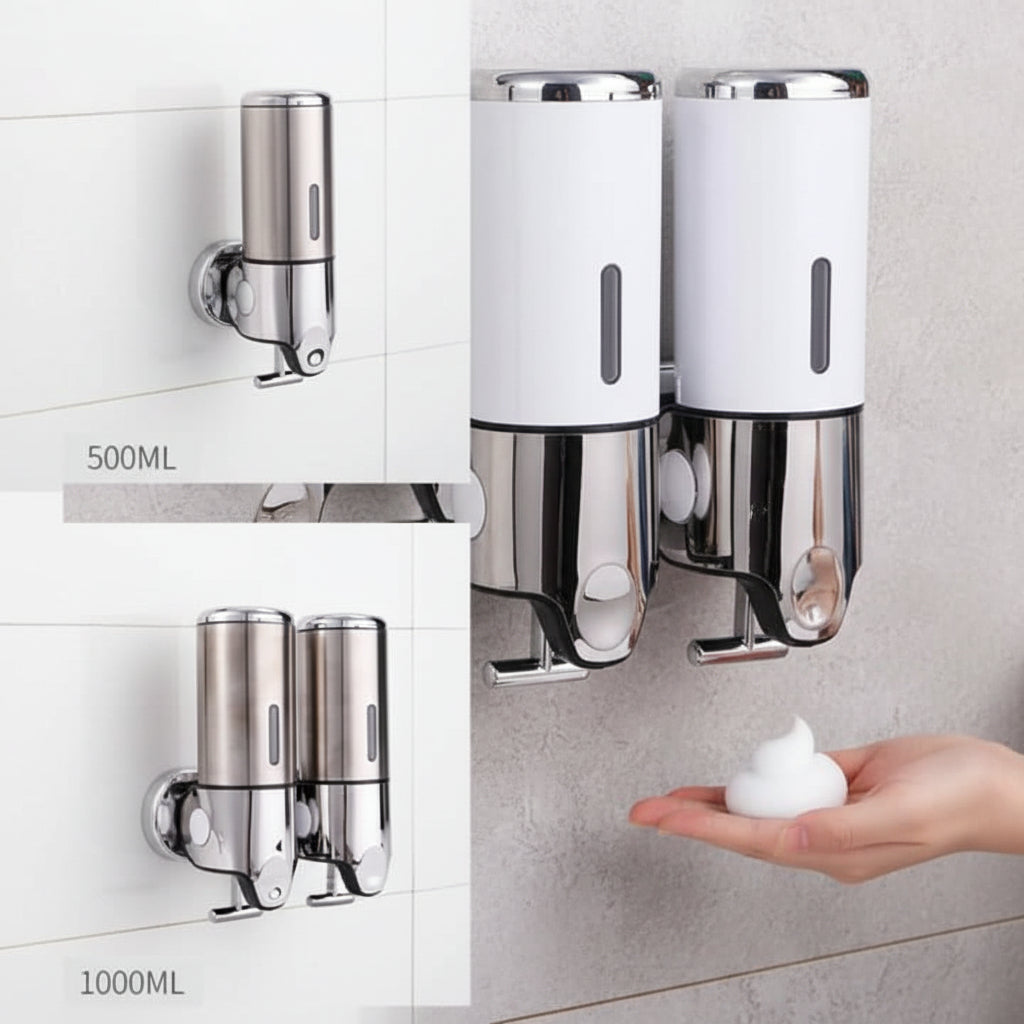 SOAPFORT – Hochwertiger, wandmontierter Seifenspender mit elegantem Edelstahl-Design