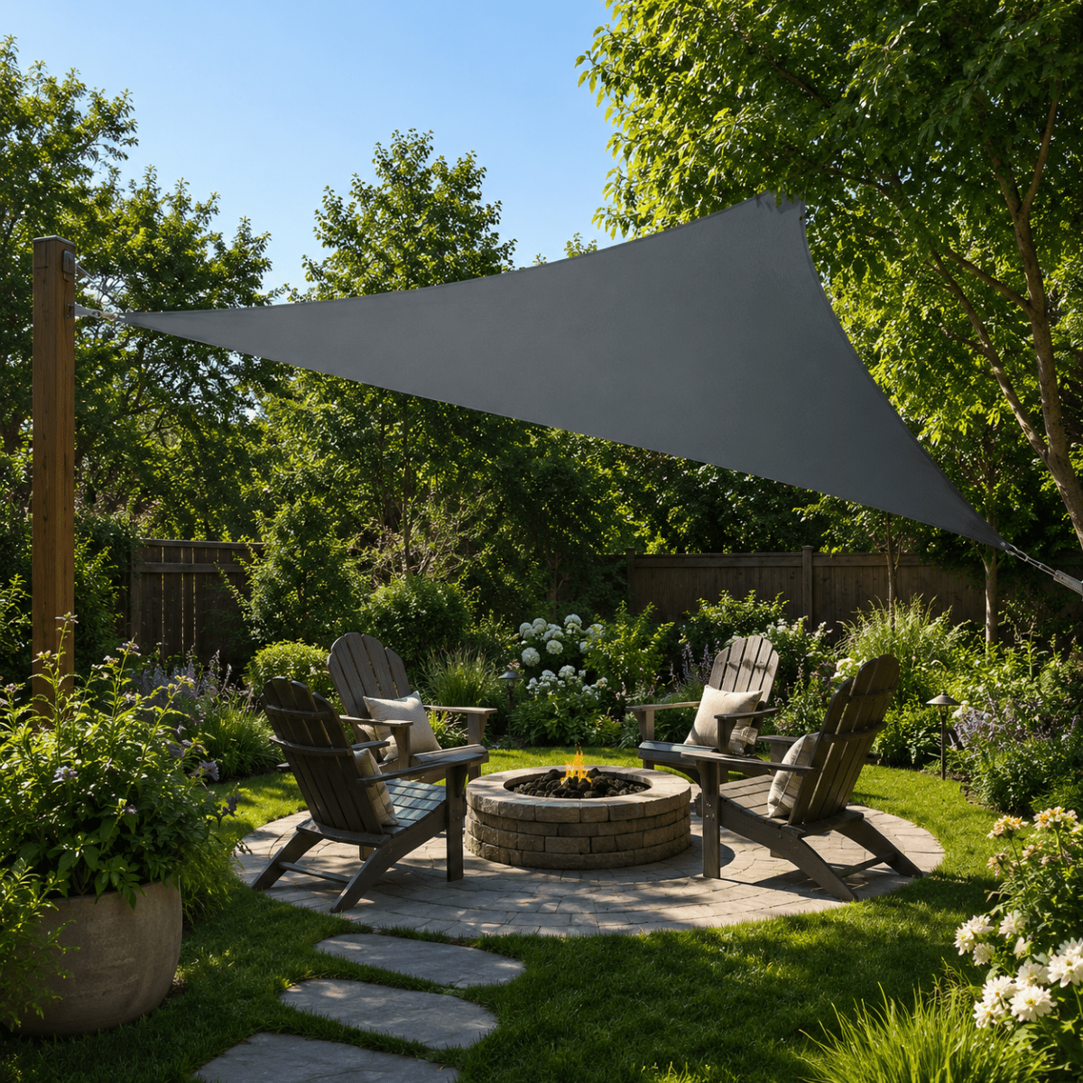 OUTDORIA – UV-beständiges Sonnensegel für Terrasse, Hof und Garten