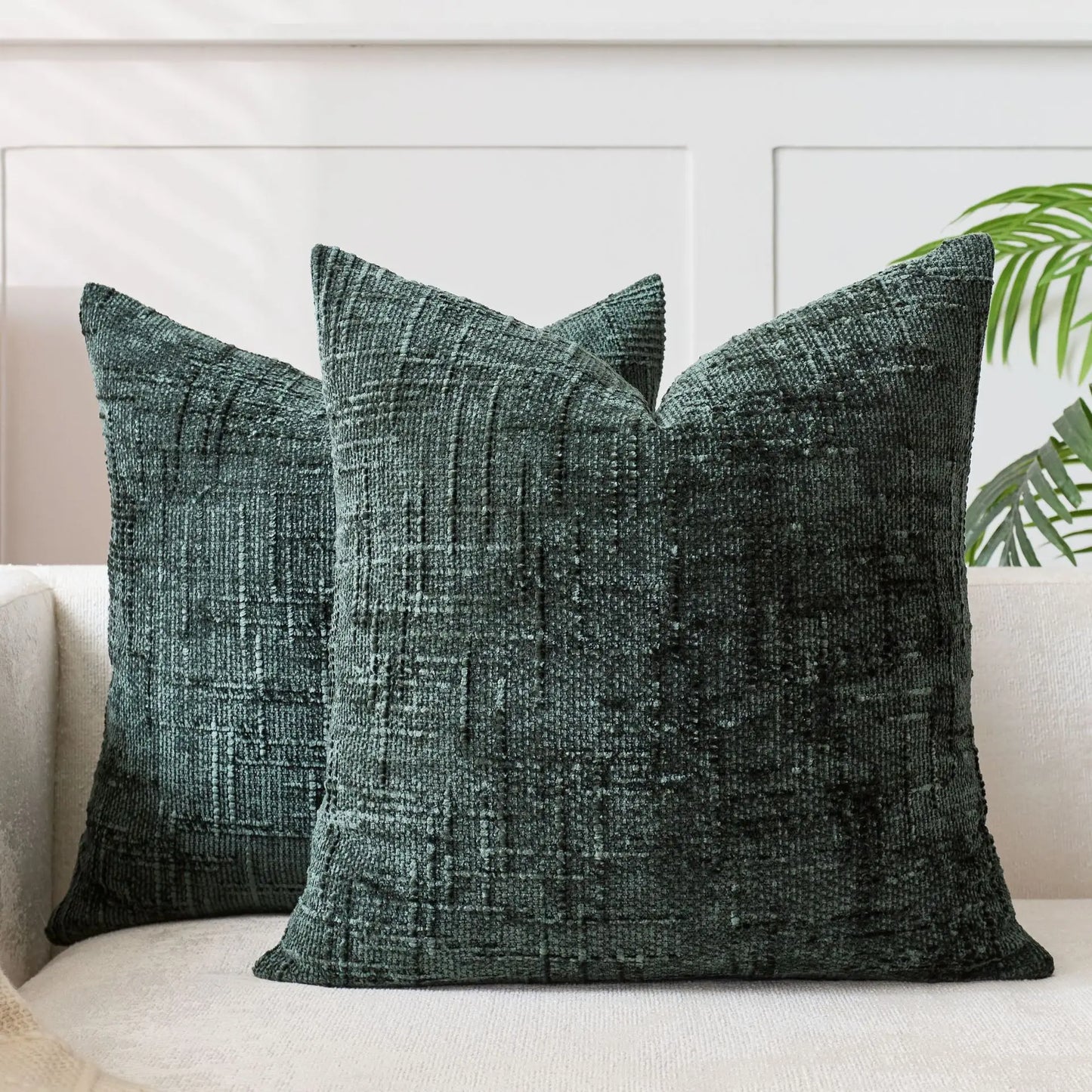 Chenille Grob Garn Kissenabdeckung - Japanische Eleganz