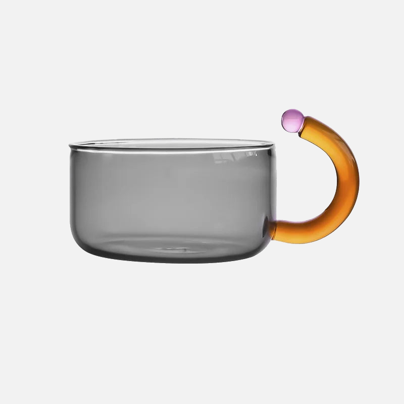 ColorBloom TeeSet - Glas Teekanne mit Tassen für Teeritual