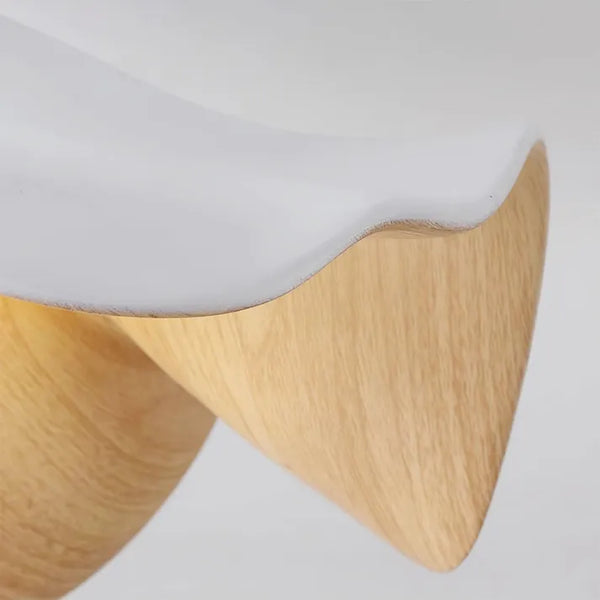 Skandinavische Holz-Lotus-Deckenleuchte