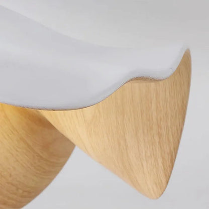 Skandinavische Holz-Lotus-Deckenleuchte