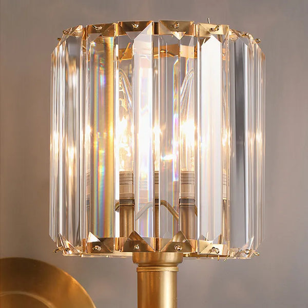 Vintage Luxus Kristall Wandleuchte