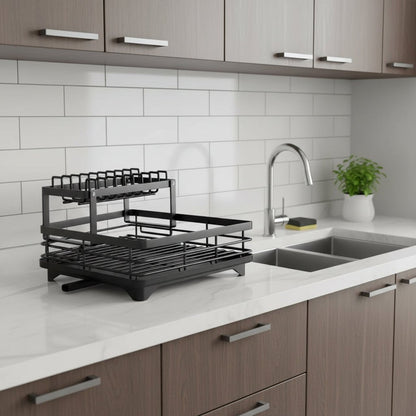 KITCHENFORM – Faltbares Abtropfgestell aus Edelstahl, platzsparendes Design für moderne Küchen