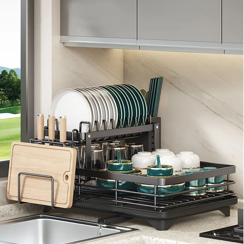 KITCHENFORM – Faltbares Abtropfgestell aus Edelstahl, platzsparendes Design für moderne Küchen