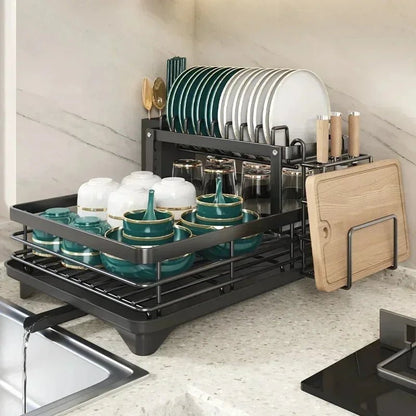 KITCHENFORM – Faltbares Abtropfgestell aus Edelstahl, platzsparendes Design für moderne Küchen