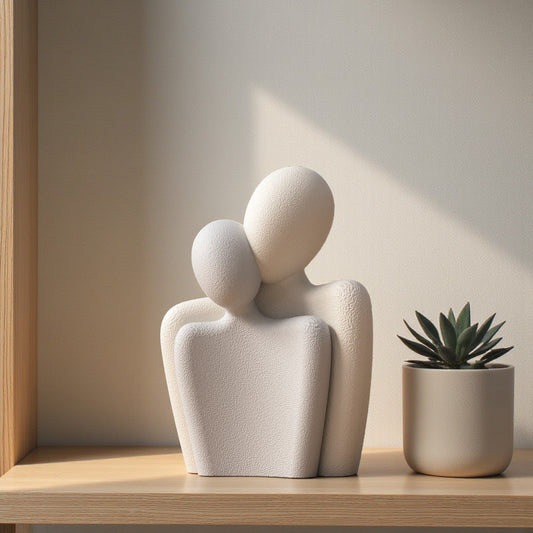 Skulptur Statuesque Zweisamkeit - Japanische Eleganz