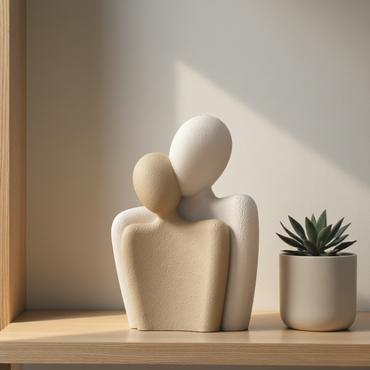 Skulptur Statuesque Zweisamkeit - Japanische Eleganz