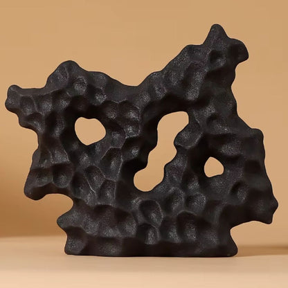 Keramikskulptur Weiße Koralle - Japanische Eleganz