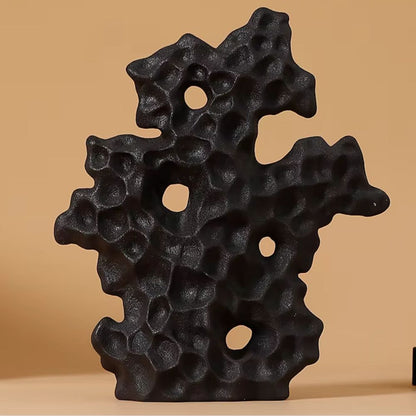 Keramikskulptur Weiße Koralle - Japanische Eleganz