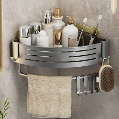 EckRegal Dusche - Stilvoller Aluminium Platzsparer fürs Bad