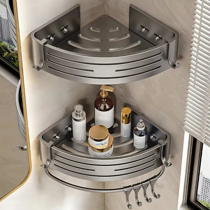 EckRegal Dusche - Stilvoller Aluminium Platzsparer fürs Bad