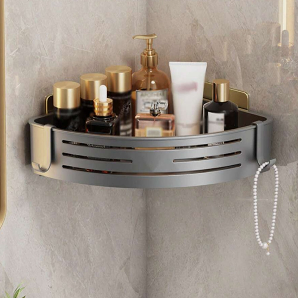 EckRegal Dusche - Stilvoller Aluminium Platzsparer fürs Bad