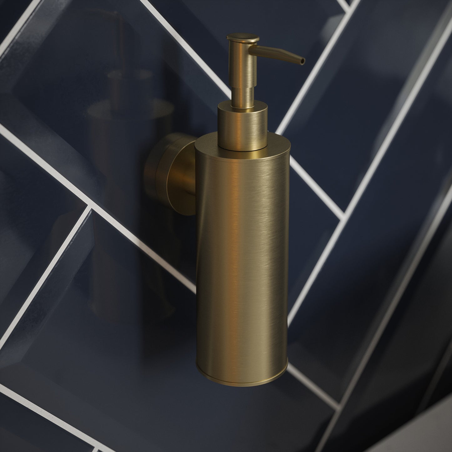 Edelstahl Seifenspender Modern - Elegantes Messing-Finish
