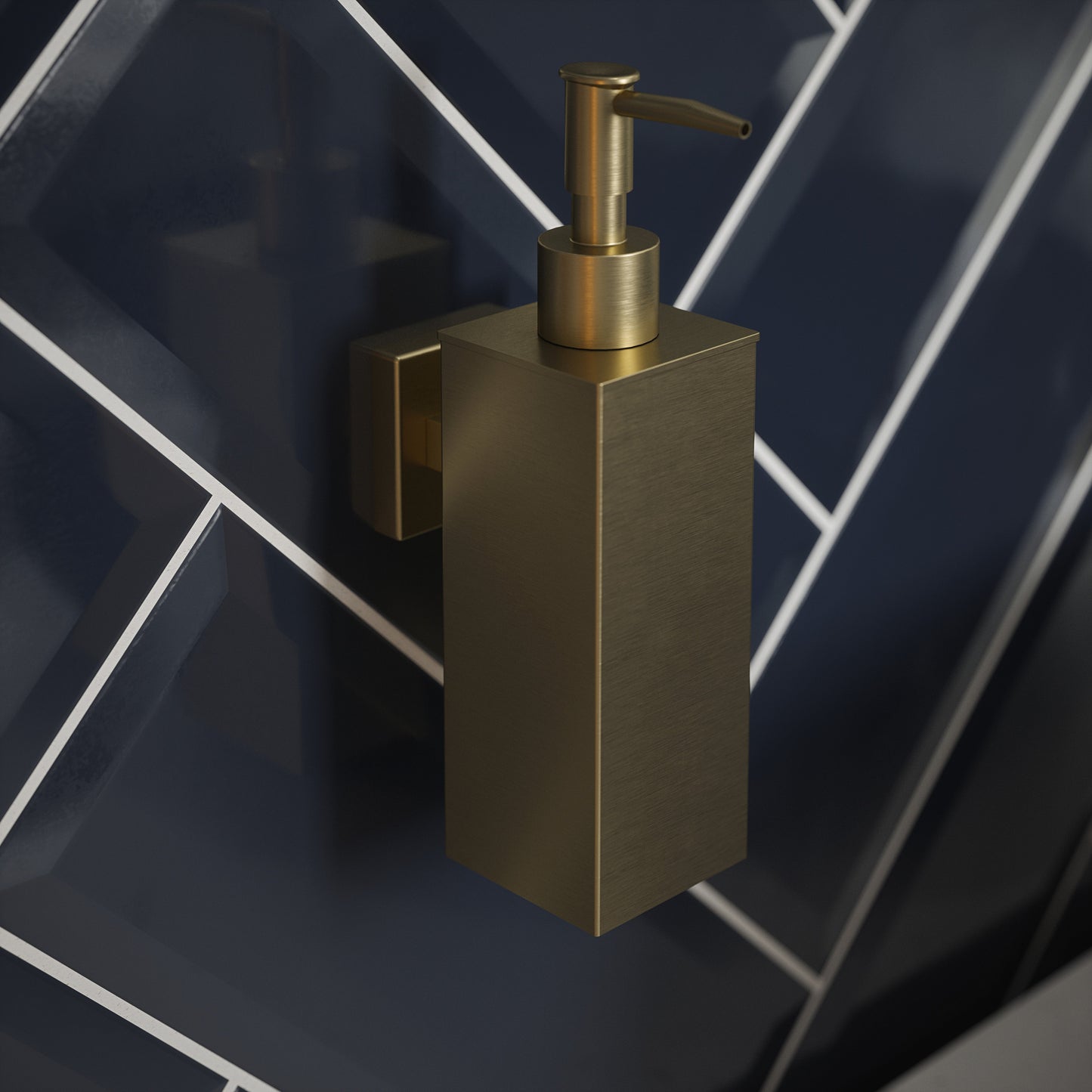Edelstahl Seifenspender Modern - Elegantes Messing-Finish