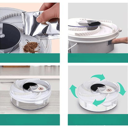 ECO CATCHER – Leiser, umweltfreundlicher Fliegenfänger für Küche, Wohnzimmer & Garten