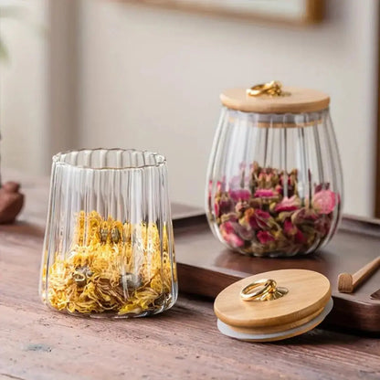 Fjora TeeDose - Glas Vorratsdose für frischen Teegenuss