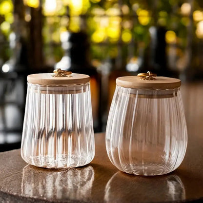 Fjora TeeDose - Glas Vorratsdose für frischen Teegenuss
