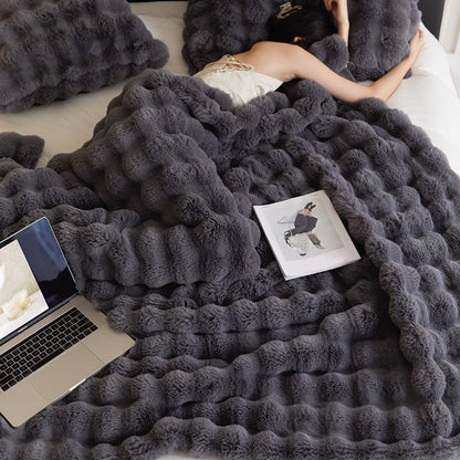 Flauschige Kuscheldecke für Weihnachten - Weiche Bettwäsche
