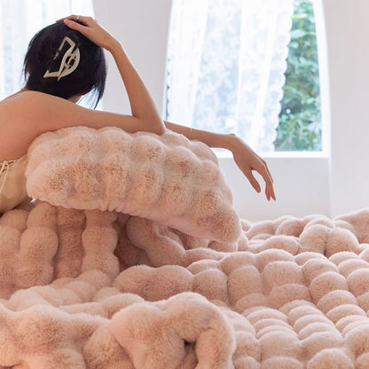 Flauschige Kuscheldecke für Weihnachten - Weiche Bettwäsche