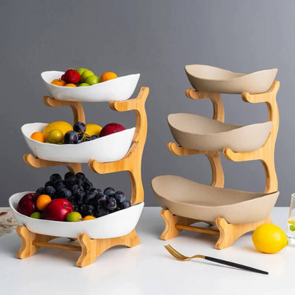 FruitWave Schale - Elegante Obstschale für Obst und Snacks