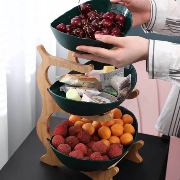 FruitWave Schale - Elegante Obstschale für Obst und Snacks