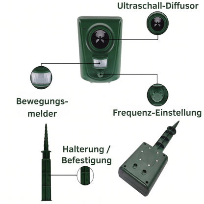 Felivex - Ultraschall Katzenabwehrgerät für den Garten
