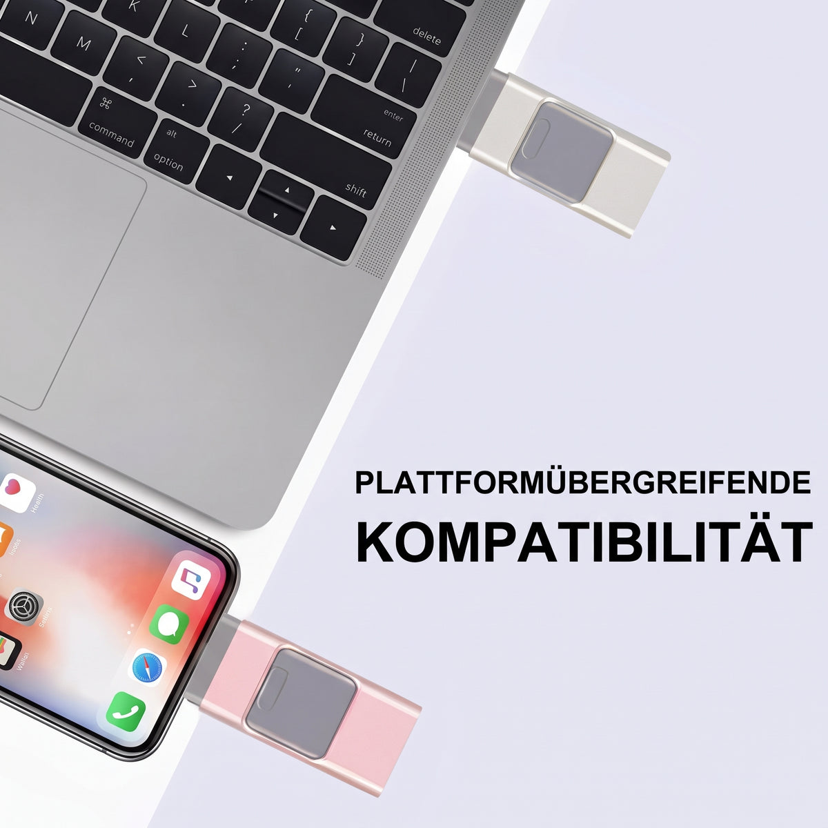 Modexa – 4-in-1 USB-Stick für iOS, Android und PC