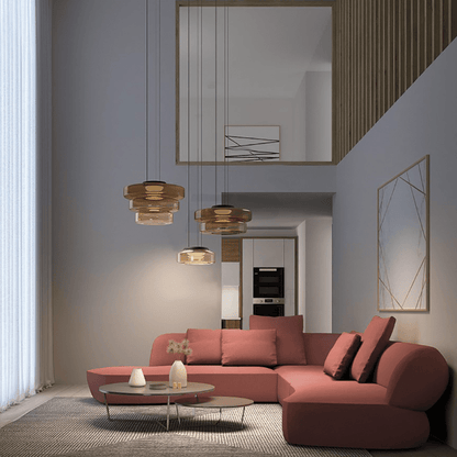 GlassLuxe Bauhaus Hängeleuchte – Dezentes Design für moderne Räume