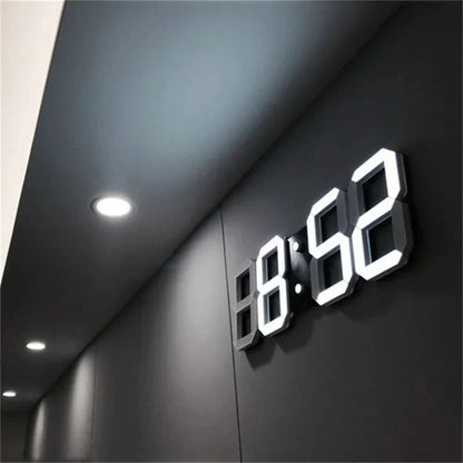 Glanz 3D LED Wanduhr - Modernes Zeitdesign