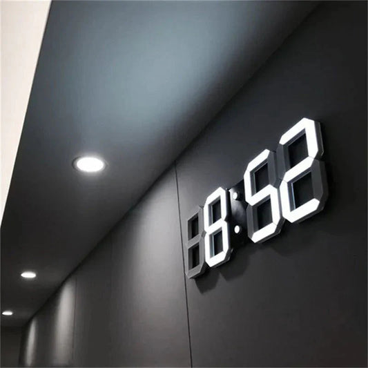 Glanz 3D LED Wanduhr - Modernes Zeitdesign