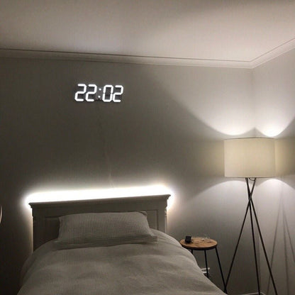 Glanz 3D LED Wanduhr - Modernes Zeitdesign
