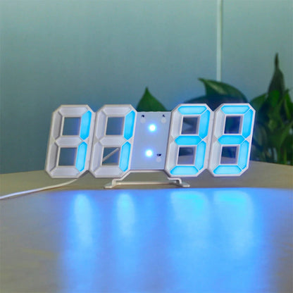 Glanz 3D LED Wanduhr - Modernes Zeitdesign