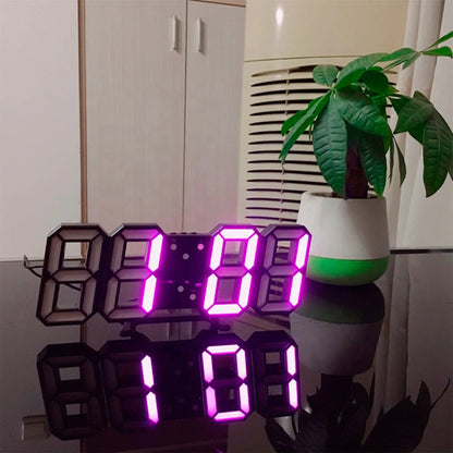 Glanz 3D LED Wanduhr - Modernes Zeitdesign