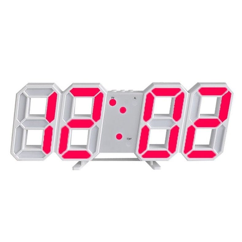 Glanz 3D LED Wanduhr - Modernes Zeitdesign